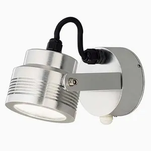 Konstsmide Monza vägglampa riktningsbar alu 6W 230V LED rörelsevakt 7942-310