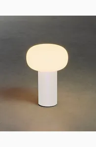 Konstsmide Antibes bordslampa 2700/3000/4000k+RGB dimbar vit/vitt glas