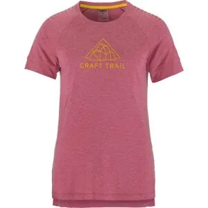 craft Women's Advance Trail Wool Short Sleeve Tee Rouge Melange M