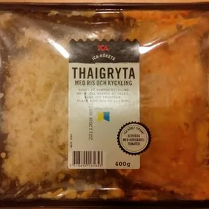 ICA-kökets Thaigryta med ris och kyckling