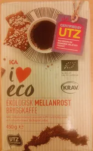 ICA i♥eco Ekologisk Mellanrost Bryggkaffe