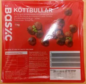 ICA Basic Köttbullar