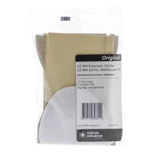 Dammsugarpåsar, papper, 10st.