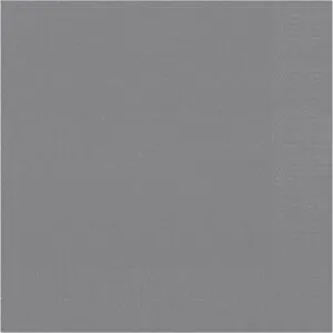 DUNI Servett 3-lagers, enfärgad, ¼-vikt, 33 cm, granitgrå 125/fp