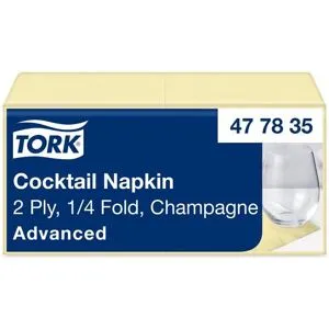 TORK Servett Cocktail 2-lags champagne 200/fp