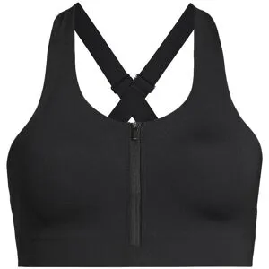Casall Impact Zip Sports Bra Dam, Black, 70D