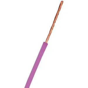 Nexans 11018140-011 Kopplingskabel Rk 90°c (H05v2-K) Rk 0.75, Violett, Ring 100 M, Anslutningsdon & Kablar