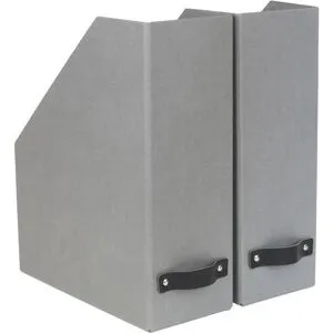 Bigso Box Tidskriftssamlare William grå 2/fp