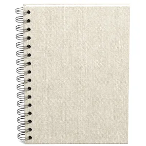 Anteckningsbok A5 Linjerad Linen 90 Blad Bigso Box of Sweden