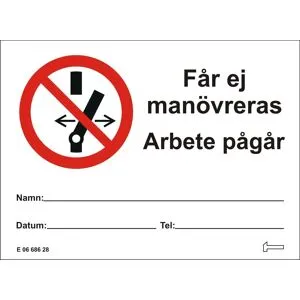 Hammarprodukter F0405007 Skylt Magnetskylt, Skyltar