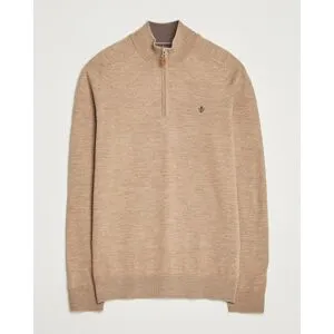 Morris John Merino Half Zip Camel