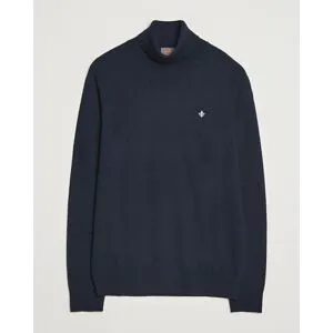 Morris Merino Roller Neck Navy