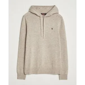 Morris Hertford Lambswool Hoodie Khaki