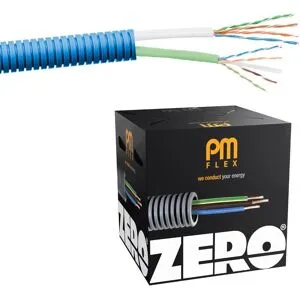 Pm Flex Kat6 Zero Multimediakabel Fördragen, Trippelskärmad, Halogenfri 16 Mm X 100 M, 2xu/utp6, Anslutningsdon & Kablar