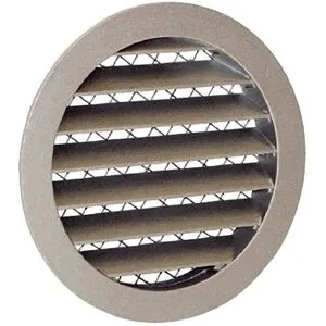 Abc Vent Abc-Ygal Ytterväggsgaller Cirkulärt Ø 125 Mm, Ventilation