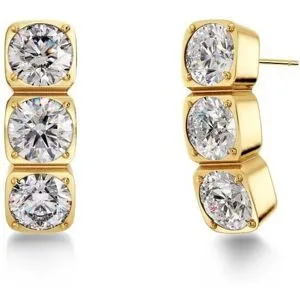 Edblad Gemma Studs Triple guldpläterade örhängen 129423