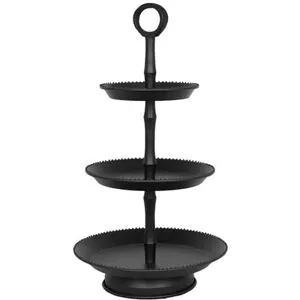 Strömshaga Trevåningsfat Svart