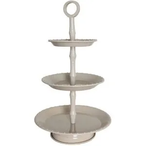 Strömshaga Trevåningsfat Beige