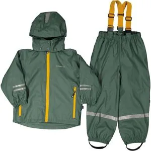 Geggamoja Regnkläder Fodrat Mossgrön