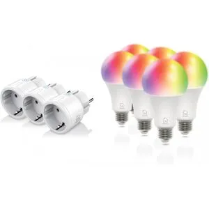 Deltaco Smart Home Start Kit - 3x Mini Plug + 6x Rgb Bulb