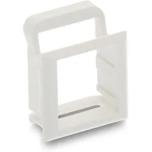 Eurolan 50s-123-Wt Montageram Vit, Strömbrytare & Vägguttag