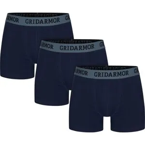 Gridarmor Men's Steine 3p Cotton Boxers 2.0 Navy Blazer S