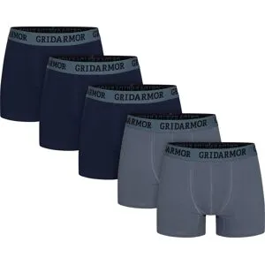 Gridarmor Men's Steine 5p Cotton Boxers 2.0 Multi Color L
