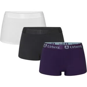 Urberg Women's Isane 3-pack Bamboo Boxers Black Beauty/Bright White/Grape Black Beauty+Bright White+Grape S