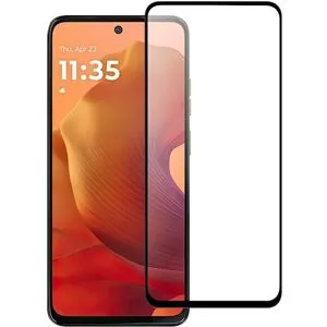 2-PACK SKALO Motorola Moto G15 Power Heltäckande Skärmskydd Härdat Glas - Svart