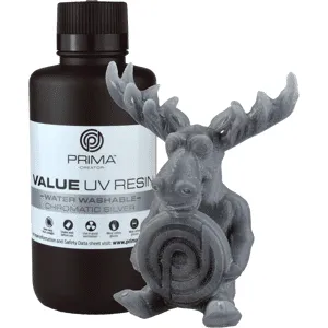 PrimaCreator Value Water Washable UV Resin - 500 g - Chromatic Silver