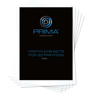 PrimaCreator nFEP Film Sheets for 3D Printers - 140 x 200 mm - 3-pack
