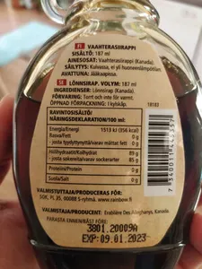 Rainbow vaahterasiirappi