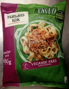 Hälsans Kök Ingredienser Vegansk färs