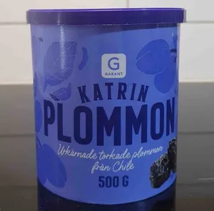 Torkade Katrin Plommon