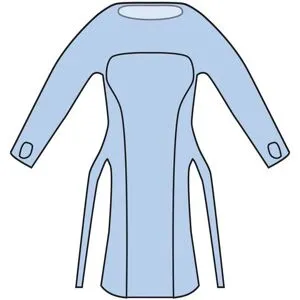 AST MEDICAL Förkläde lång ärm 980x1250mm blå 20/fp