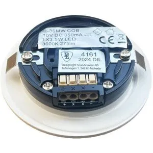 Designlight Q-36b Downlight Ip44, 3,5 W, Belysning