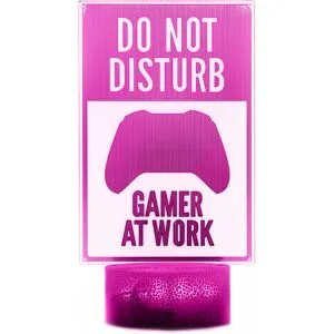 Maxcustom 3d Nattlampa - Do Not Disturb, Gamer At Work