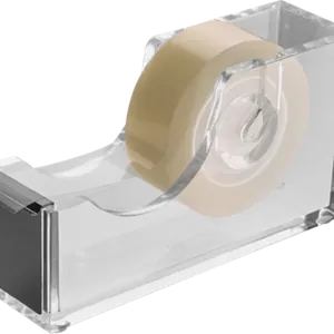 Tejphållare akryl transparent svart