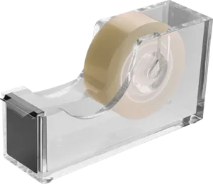 Tejphållare akryl transparent svart