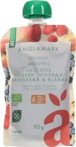 Änglamark Eple/Fersken/Blåbær/Bringebær 90g