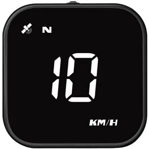 Hastighetsmätare HUD GPS Display Universal Multi-funktion - Vit