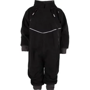 Lindberg Babys' Stormy Baby Overall Windfleece Black 92