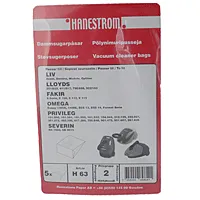 Dammsugarpåsar, papper, 5st.