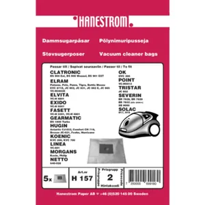 Dammsugarpåsar, syntetfiber, 1x5st.