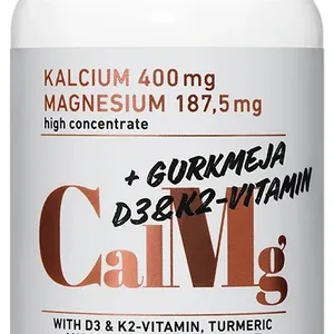 BioSalma Kalcium & Magnesium med D3, K2 & Gurkmeja 120 tabletter