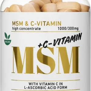 BioSalma MSM + C-vitamin 120 tabletter