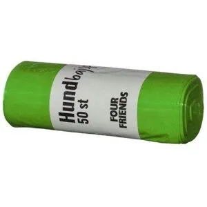 Lupus Fourfriends Bajspåse Rulle 50 Pack Grön