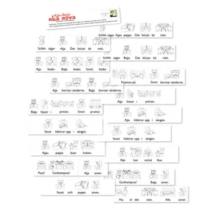 Teckenremsor Till Boken Ajja&bajja Ska Sova