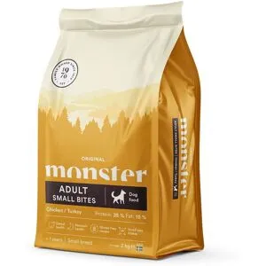Monster Pet Food Monster Dog Adult Small Bites Chicken And Turkey 2 kg