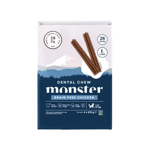 Monster Pet Food - Dog Dental Chew Grain Free Chicken - Large - 1080 g (28 pcs)